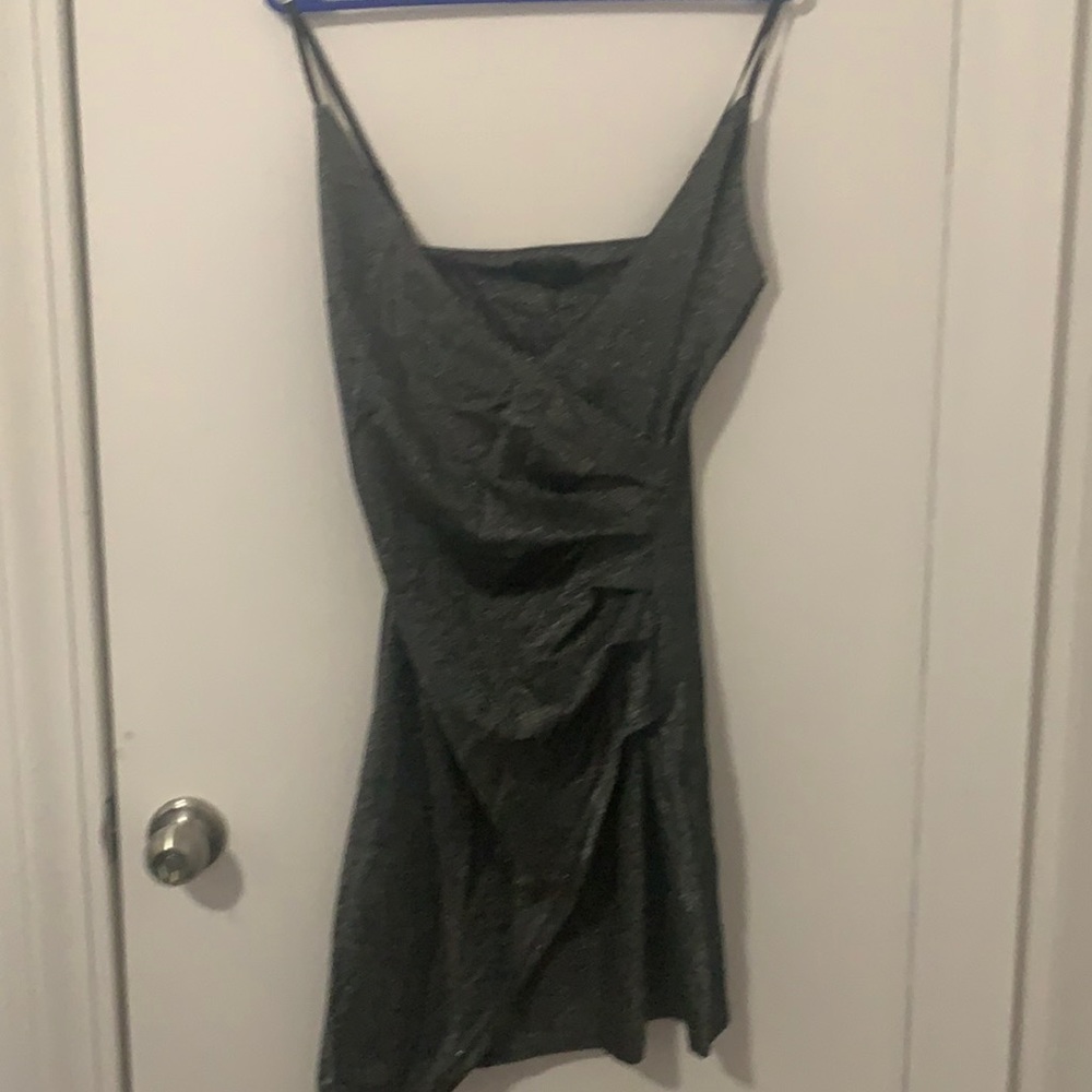 NWT Sparkling Asymmetrical Midi Dress S